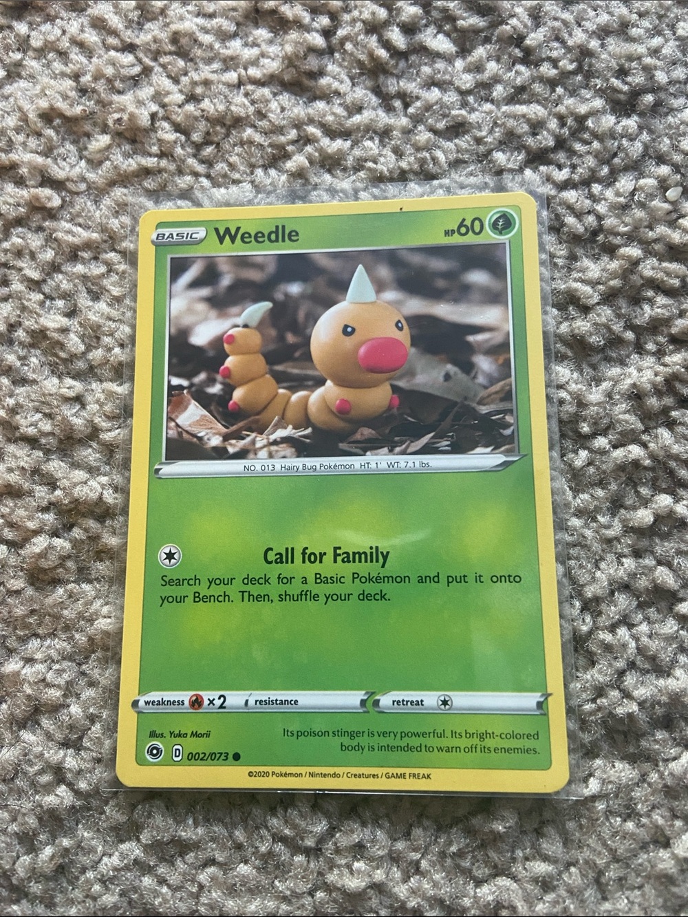 Weedle Trading Card - Yuka Morii